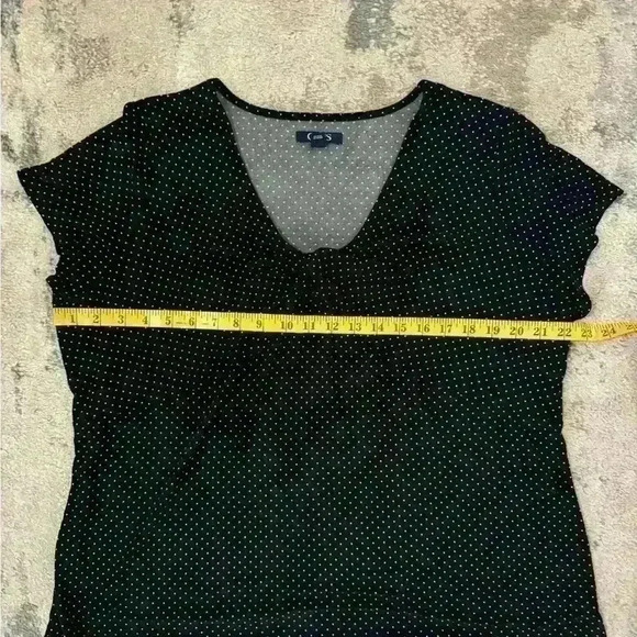 Women’s Polka Dot Chaps Blouse - Picture 4 of 5